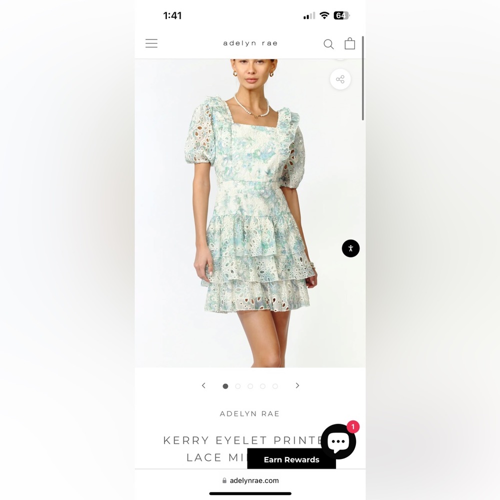 Adelyn Rae eyelet dress